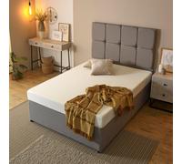 Starlight Beds Cool Essential Comfort Cool Blue Memory Foam Mattress in White | Size: King Starlight Beds White King