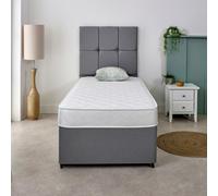 Starlight Beds Cooltouch Diamond Hybrid Mattress - 18cm Deep, Plush Feel - White - 1 - 2ft6 Small Single Mattress (75cm x 190cm)