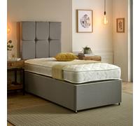 Starlight Beds Cooltouch Hybrid Shorty Mattress - 18cm Deep, Memory Foam & Coil Spring Support - White - 1 - 2ft6 Small Single Mattress (75cm x 190cm)