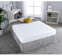 Starlight Beds Darcy Diamond Micro Quilted Spring Mattress - 7" Deep - White - 1 - 2ft6 Small Single Mattress (75cm x 190cm)