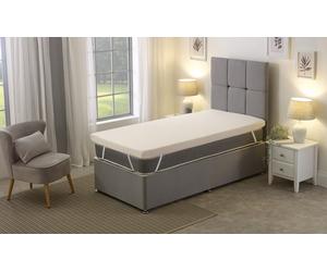 Starlight Beds European Double Memory Foam Mattress Topper - 2.5cm Thick - White - 1 - 4ft6 Double Mattress (135cm x 190cm)