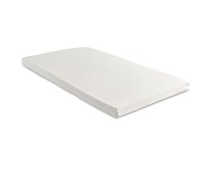 Starlight Beds European Small Single Memory Foam Mattress Topper - 7.5cm Thick with Removable, Washable Cover, White - 80x200x7.5cm