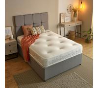 Starlight Beds Galaxy Hand-Tufted Hybrid Mattress - 20cm Deep, Quilted Soft Sleep Surface - White - 1 - 5ft King Mattress Size Mattress (150cm x 200cm)