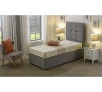 Starlight Beds Gold Damask Tufted Mattress - 17cm Deep, Dual-Sided Comfort - Gold - 1 - 2ft6 Shorty Small Single Mattress (75cm x 175cm)