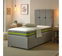 Starlight Beds Horizon Harmony Hybrid Mattress - 8" Deep, Soft Feel, Plush Quilted Surface - Green - 1 - 4ft Small Double Mattress (120cm x 190cm)