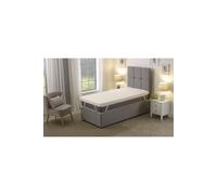 Starlight Beds Memory Foam Mattress Topper 2.5cm Thick Pressure-Relieving Comfort in White | Size: EU King Starlight Beds White EU King