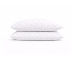 Starlight Beds Memory Foam Pillow with Shredded Foam Filling and a Quilted Breathable Cover, Supportive for Side and Back Sleepers, 2 Pack