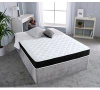Starlight Beds Midnight Cooltouch Hybrid Mattress - 18cm Deep, Soft Feel - Black - 1 - 2ft6 Shorty Small Single Mattress (75cm x 175cm)