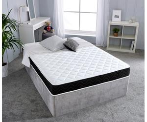 Starlight Beds Midnight Cooltouch Hybrid Mattress - 18cm Deep, Soft Feel - Black - 1 - European Single Mattress (90cm x 200cm)