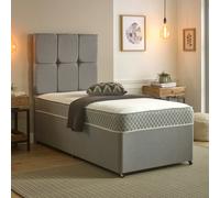Starlight Beds Nebraska Hybrid Mattress - Soft Feel Quilted Cool Touch Surface - Grey - 1 - European Single Mattress (90cm x 200cm)