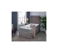 Starlight Beds Nebraska Tufted Hybrid Mattress Soft Feel Cool Touch Quilted Surface in Light Grey | Size: Small Single Starlight Beds Light Grey Small Single