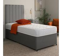 Starlight Beds Quilted Brick Hybrid Mattress - 18cm Deep, Soft Firmness - White - 1 - 2ft6 Shorty Small Single Mattress (75cm x 175cm)