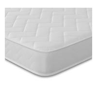 Starlight Beds Quilted Brick Sprung Hybrid Small Double Mattress with Memory Foam Layer. Soft Firmness, White, 18cm Deep. 4ft Mattress (120cm x 190cm)