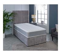 Starlight Beds Twilight Hybrid Mattress - Soft Firmness Plush Comfort - Grey - 1 - 2ft6 Small Single Mattress (75cm x 190cm)