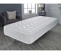 Starlight Beds White Memory Foam Hybrid Sprung Mattress Small Single