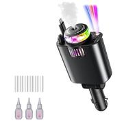 Starlight Car Diffuser & Charger Combo, 5-in-1 Retractable Design with Essential Oil & Cotton Swabs, Multi-Port USB Fast Charger for Vehicles, Aromatherapy Air Freshener(1pcs)