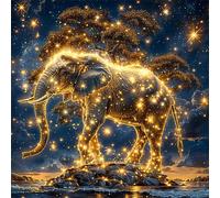 Starlight Elephant Jigsaw Puzzles for Adults 1000 Pieces Hard Difficult Challenging puzzles for adults 1000 pcs DIY Decoration Puzzle for Wall Decor Gifts