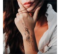 Starlight Fish Herbal Temporary Tattoo Stickers, Waterproof, Lasts For Two Weeks, Sweatproof, Semi-permanent, Fake Tattoos