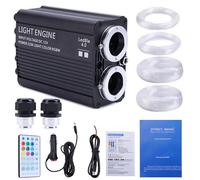 Starlight Headliner Kit Twinkle 200pcsx0.85mmx3m Fiber Optic Lights Star Lights with APP/RF Remote Music Mode for Car Home Star Ceiling Sky Decoration Roof Use