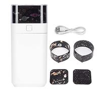 Starlight Humidifier Mini Ultrasonic LED Night Light Silent 300ml Dual Mode with Starlight Projection for Baby Room and Bedroom ABS Silicone and Electronic Components (White)