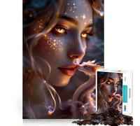 Starlight Kiss Adults Puzzles 1000 Piece Jigsaws Mind Exercise Toy Relaxed Mind Design Assembly Santa Wish Gift 38x52cm
