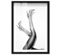 Starlight Stilts Shadowbox Print Glam Wall Decor by Notoriart, Black Frame, 11 x 16