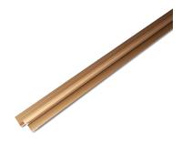 Starline Bathroom Wall Panel Aluminium Internal Corner Trim Brushed Gold 2.4m