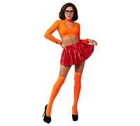 STARLINELA S2122 Starline Women's Brainy Babe Costume Lisa Adult Sized, Solid, Orange/Red, S