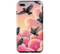 Starling Bird Watcher Gift Pink Clouds Dreamy Sky Case for iPhone 7 Plus/8 Plus