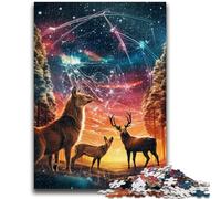 Starling Grove Deer JigsawPuzzle 1000 Pieces for Adults,Learning Educational Toys Family Games with Matching Poster And Trivia Sheet (38x26cm)