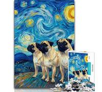 Starlings Under The Night Sky Puzzles for Teenagers Teens 1000pc Puzzle,Pattern Assembly Fun at Home Activities,Birthday Present,Travel Gifts 38x26cm