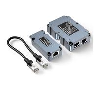 Starlink 320W GigE Passive PoE Injector with Surge Protection & ESD + Starlink High Performance & Flat High Performance Dishy Cable Adapter to RJ45 Connect StarLink Ethernet Adapter