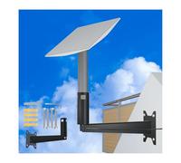 Starlink Gen 2 Long Wall Mount, Vertical Angle Starlink Mount Heavy-Duty Mounting Kit for Starlink Internet Kit Satellite, with Starlink Pole Mount Adapter