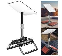 Starlink Gen 2 Roof Ridge Mount - No-Drill Installation Pole Mounting Kit with Pipe Adapter for Tilt Angle Adjustment, Compatible with Starlink V2 Standard Actuated Dish