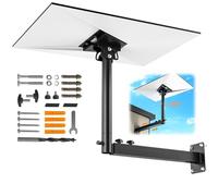 Starlink Gen 3 Bracket, 360° Adjustable Starlink Gen 3 Mount, Starlink Mast Holder with Starlink Gen 3 Pipe Adapter, Starlink Long Wall Mount Kit
