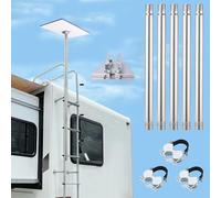 Starlink Gen 3 Flag Pole Mount, for RV Ladders Starlink V3 Pole Mount Kit Bracket, 2-9 ft, with Starlink Gen 3 Pipe Adapter (Gen3 Pole Mount)