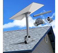 Starlink Gen 3 Mount, 180° Adjustable Starlink Mounting Kit, Heavy Duty Pivot Starlink Roof Mount, Starlink Pole Mount for Gen 3, Starlink Mount with Starlink Gen 3 Pipe Adapter