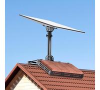 Starlink Gen 3 Mount for Roof Ridge, No-Drill Installation Pole Mount, 360° and 160° Adjustable Pipe Adapter Compatible with Gen 3 Starlink Standard Dish for Roof Mounting Kit
