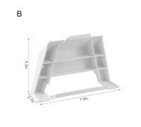 Starlink Gen 3 Mounting Kit for Router and Power Supply - ABS Plastic Space-Saving Bracket Set, Compatible with Starlink V3 Hardware, White (Kit Type C: 210x145x105 mm)