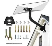 Starlink Gen 3 Roof Mount Adjustable Pivot Wall Mount for Starlink Gen3 Heavy Duty Pole Mounting Kit with Metal Gen 3 Pipe Adapter for Standard V3 Dish (Black)