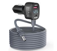 Starlink Mini Cable 3 in 1 DC Power Cable Aluminium Alloy Cigarette Lighter Adapter 12V-48V with Digital Display, Durable USB C PD 40W and USB A 35W Ports for Cars,Yacht, Trucks and RVs etc(10FT)