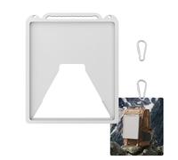 Starlink Mini Case Cover, Anti-Bump Silicone Protector with Hook to Hang Starlink Mini on The Backpack for Non-Stop Signal White