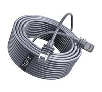 Starlink Mini Ethernet Cable, Replacement Starlink Cat 6 Cable, Network Cable for Starlink Mini/Gen 3, Waterproof Starlink Cable Extension for Starlink V3/V4/Mini, Gray (30FT/10M)