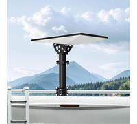Starlink Mini Mount for RV Ladder, Heavy-Duty Pole Mount with 160° Tilt Angle Adjustable Pipe Adapter, Starlink Mini Mounting Kit for SUV Frame, Yacht, Boat Rail, Camper, 0.9-1.1 Inch Poles