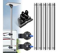 Starlink Mini Pole Mount, Lymorexan 8 Ft Starlink Mimi Mounting Kit with 4.5" Suction Feet, Removable Stainless Steel Pole, Suction Cup Mount/Accessories Suitable for RV, Van, Truck