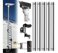Starlink Mini Pole Mount, Lymorexan 8 Ft Starlink Mimi Mounting Kit with RV Ladder Mount, Removable Stainless Steel Pole, Fits 1 inch Ladder Rails, Starlink Mini Car Mount