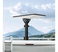 Starlink Mini RV Mount for Ladder, 160° Angle Adjustable & Solid Star Link Pipe Adapter, Aluminium Alloy Starlink Pole Mount for RV Ladder, SUV Frame or Yachts (Fits 0.9-1.1" Poles)