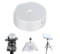 Starlink Mini Tripod Adapter, Aluminium Alloy Starlink Mini Tripod Installation Adapter Compatible with Star Link Mini 1/4"-20 Threaded Fit Inside The Pipe Adapter (Silver)