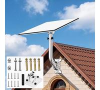 Starlink Mount for Standard Gen 3/4/4x Wall & Pole Mounted | 12'' Heavy Duty Metal Adjustable Bracket for Standard V4 Dish | 160° Tilt & 360° Rotation | Waterproof Coating | Starlink Accessories