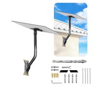 Starlink Mount Gen 3 Pole and Roof Mount - Heavy Duty Adjustable Bracket for Starlink Gen 3 Dish, Stable Wall & Roof Installation (Black)